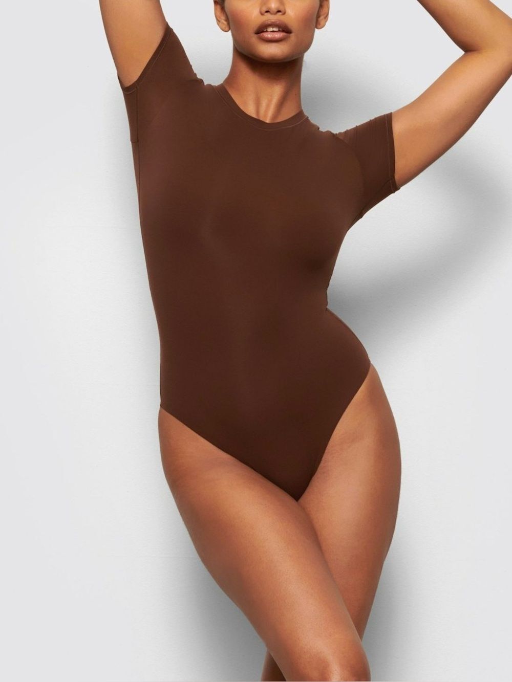 NWOT Skims Cocoa Fits Everybody T-Shirt Bodysuit- Women's Size Small